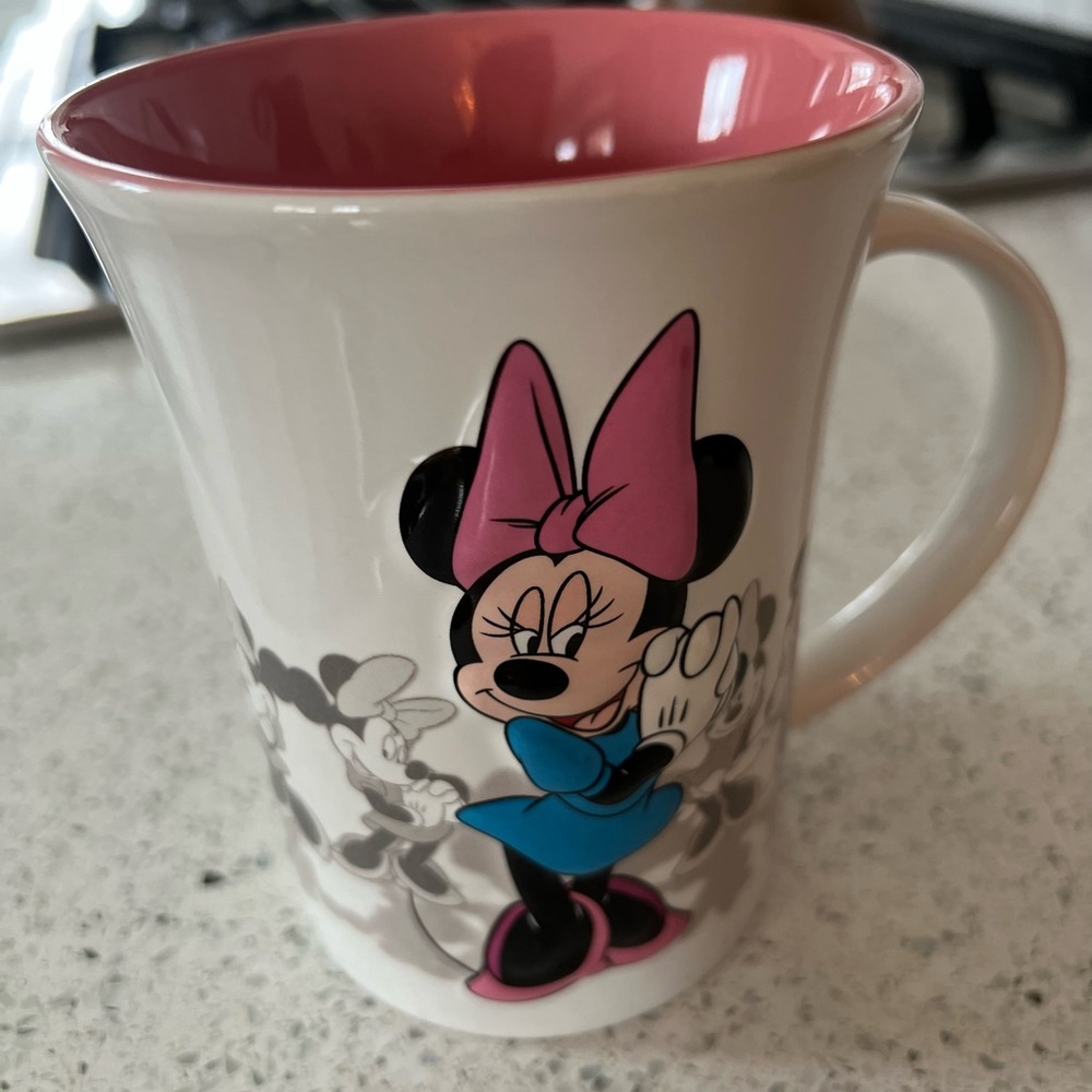 Disney Minnie Mouse Mug with Pink Interior